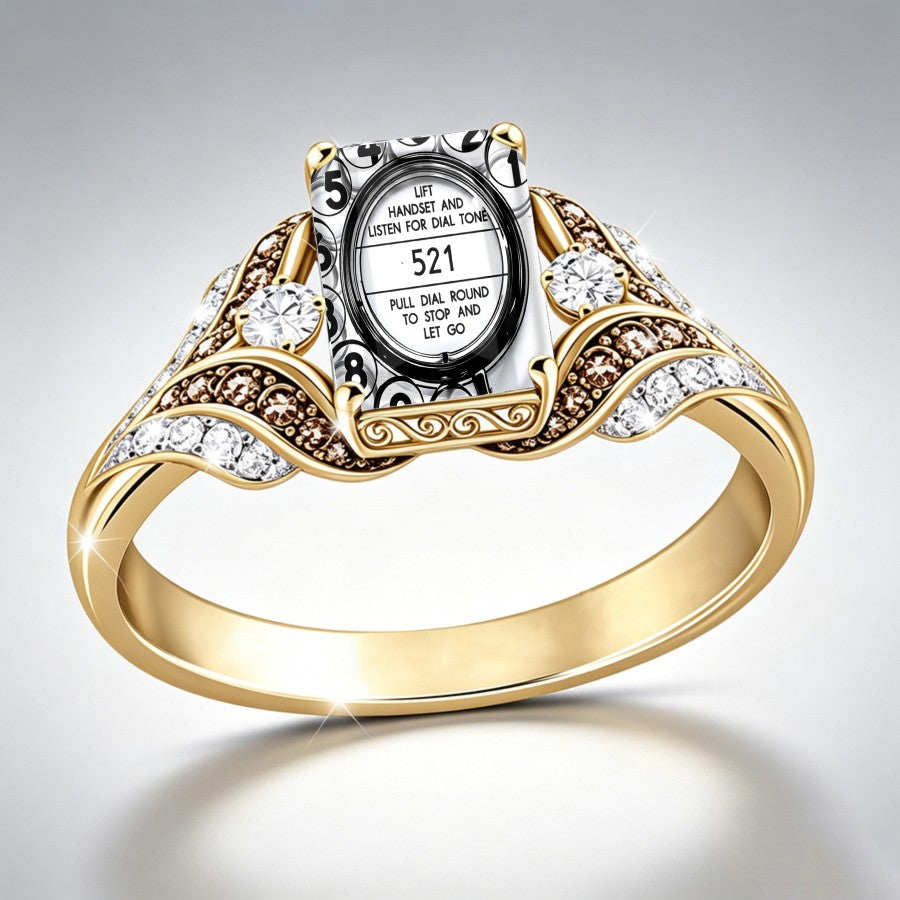 Rotary Dial Wing Ring