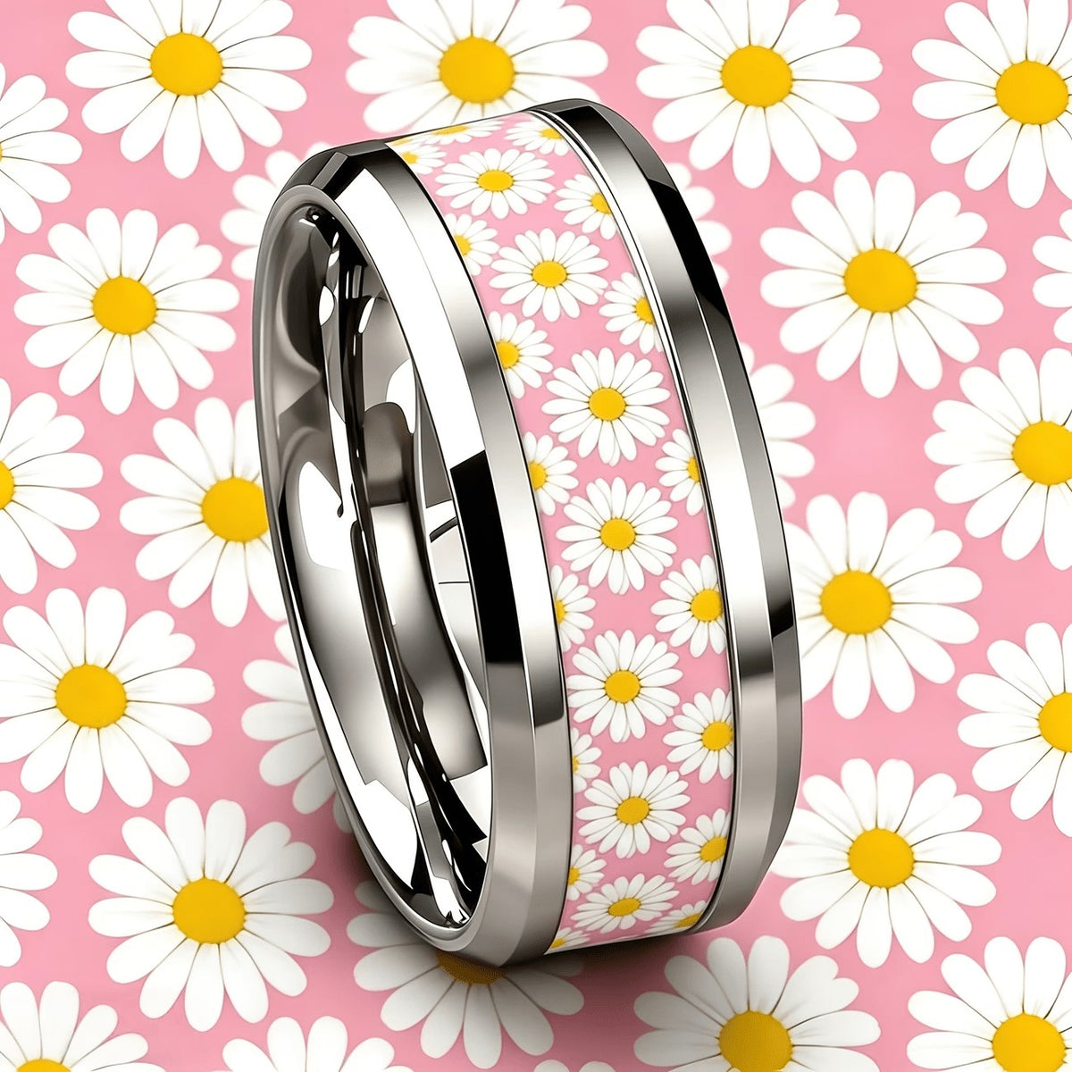 Pink Daisy Ring