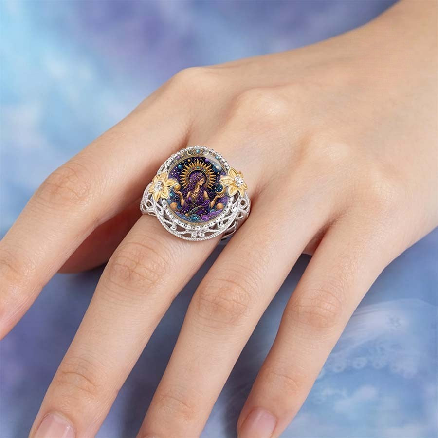 Celestial Goddess Statement Ring
