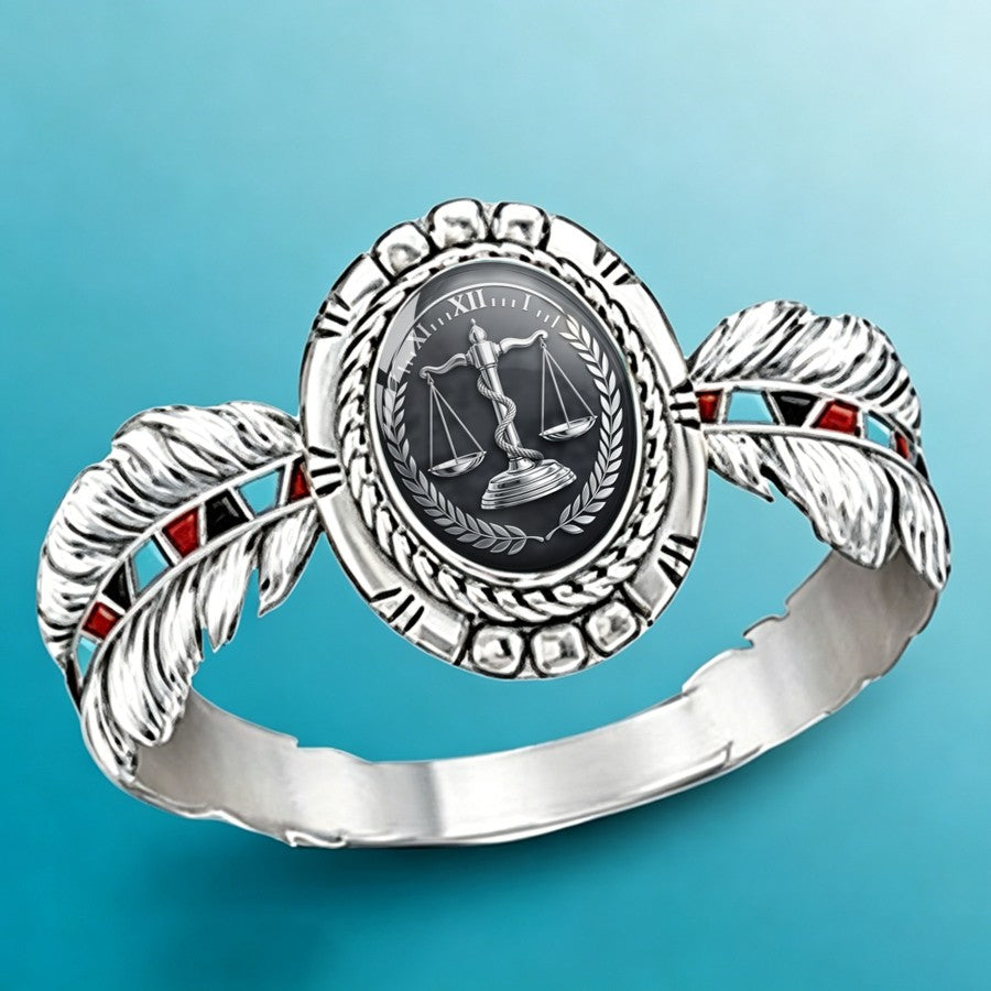 Scales of Justice Statement Ring