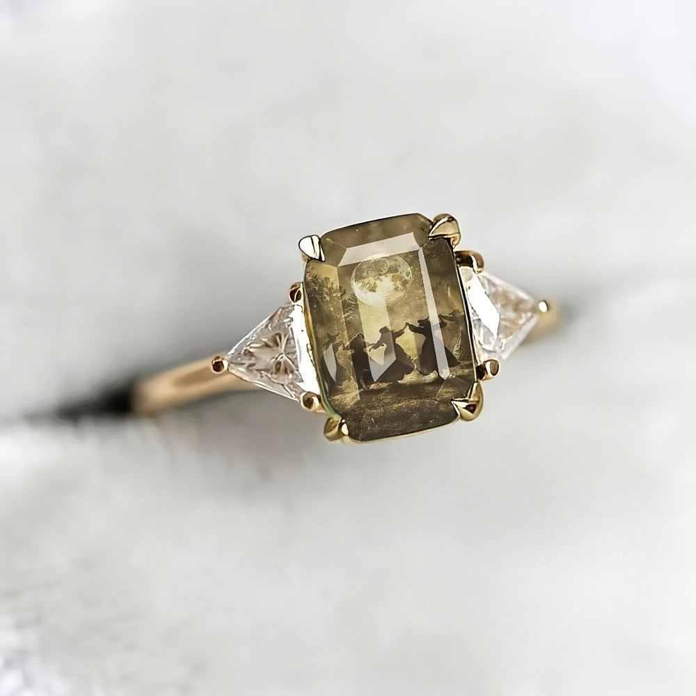 Moonlit Dance Rectangular Ring