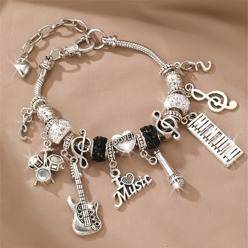 Musical Instruments Charm Bracelet