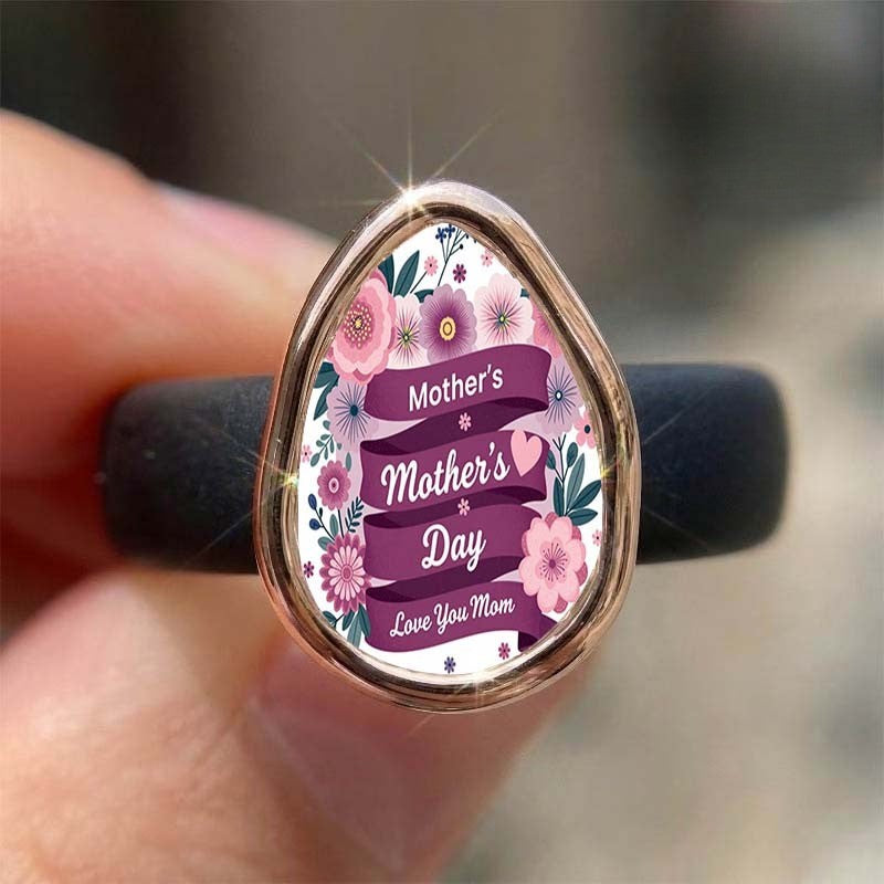 Floral Mother's Day Teardrop Ring