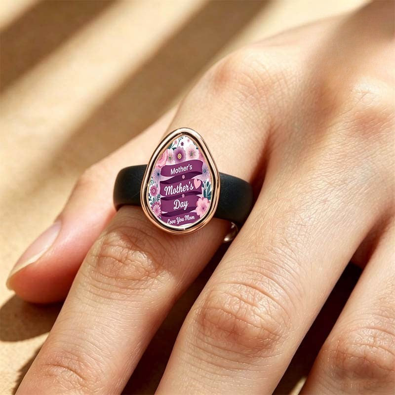 Floral Mother's Day Teardrop Ring