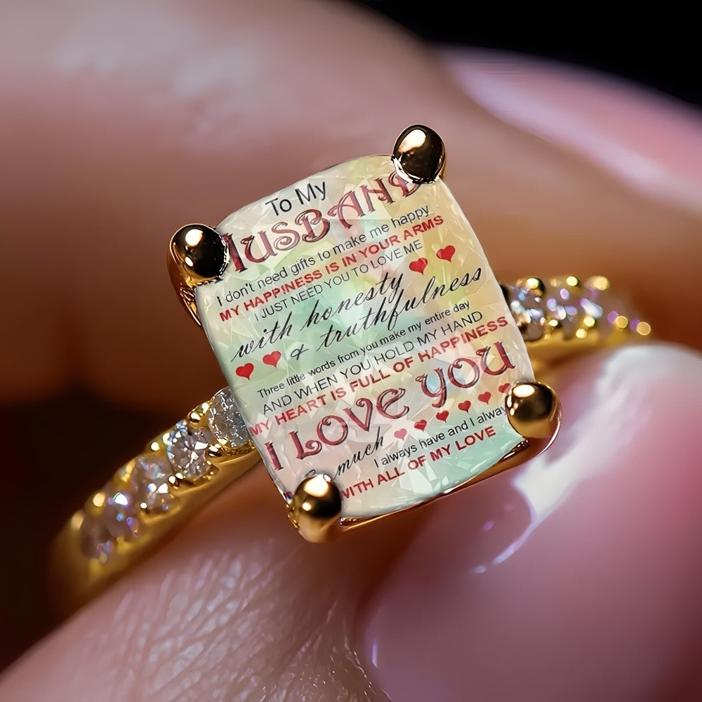 Husband Love Message Ring
