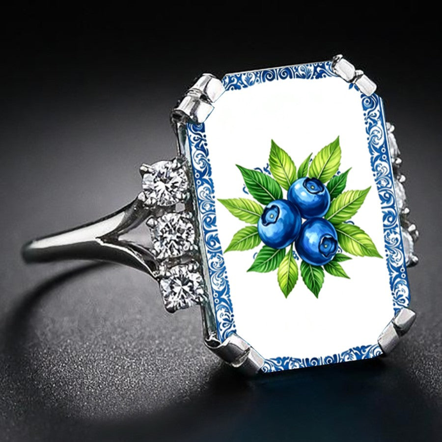Blueberry Botanical Ring