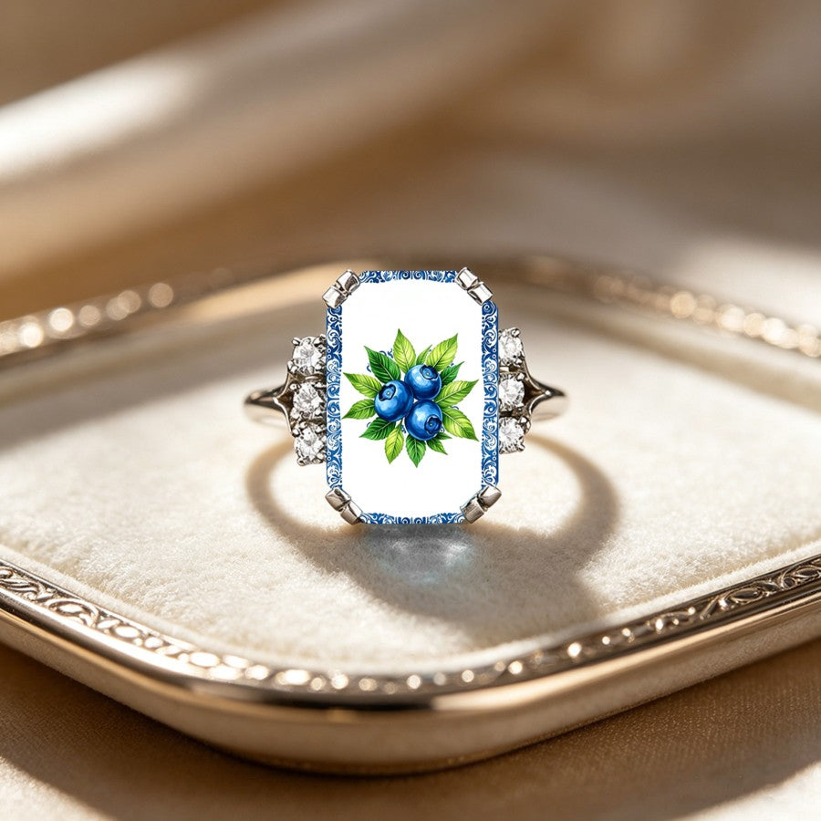 Blueberry Botanical Ring