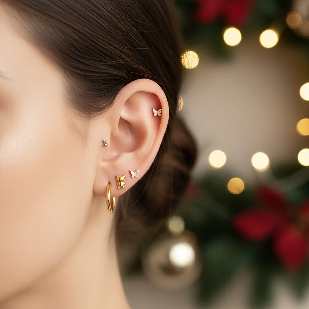 Polished Bear Earrings