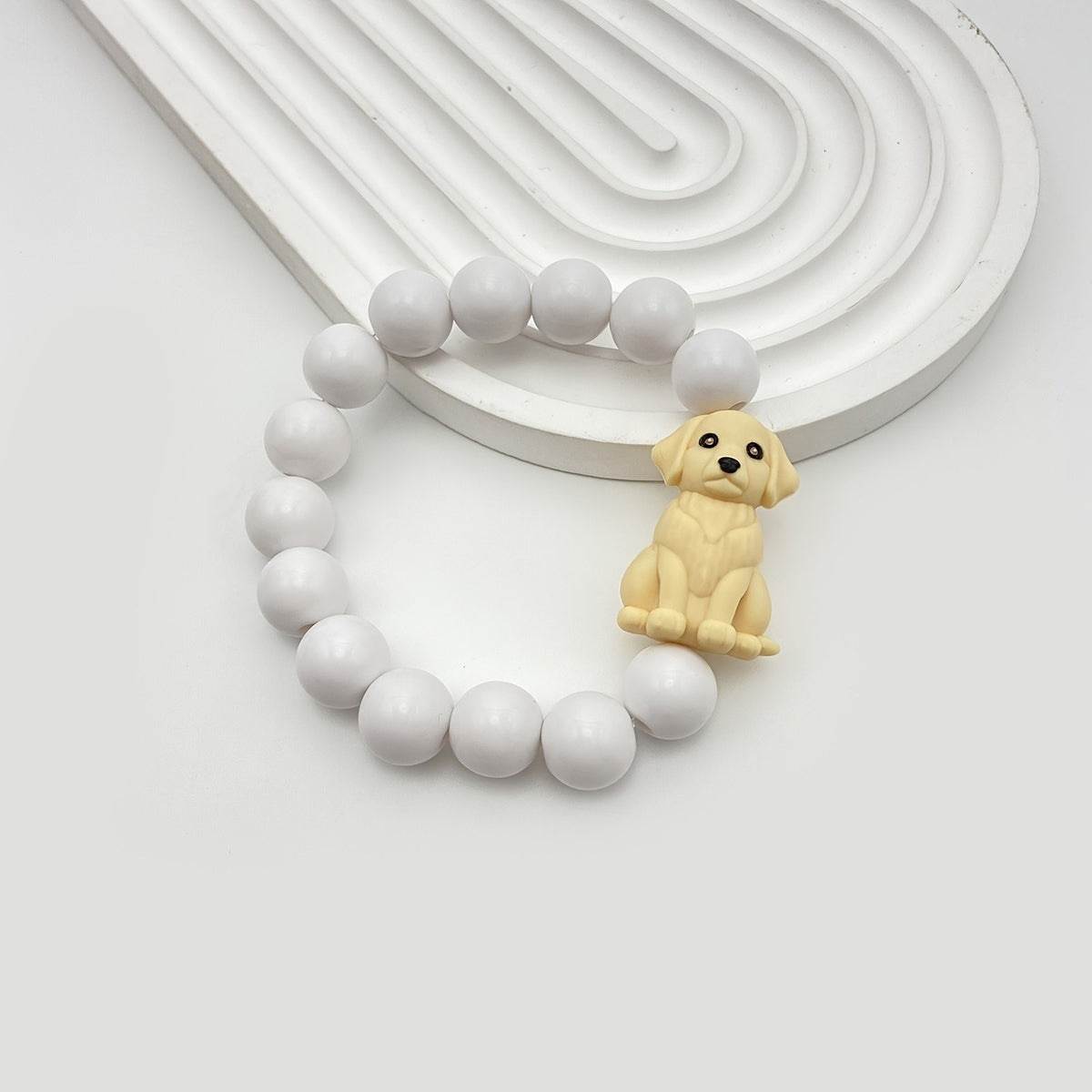 Grey Dog Charm Bracelet