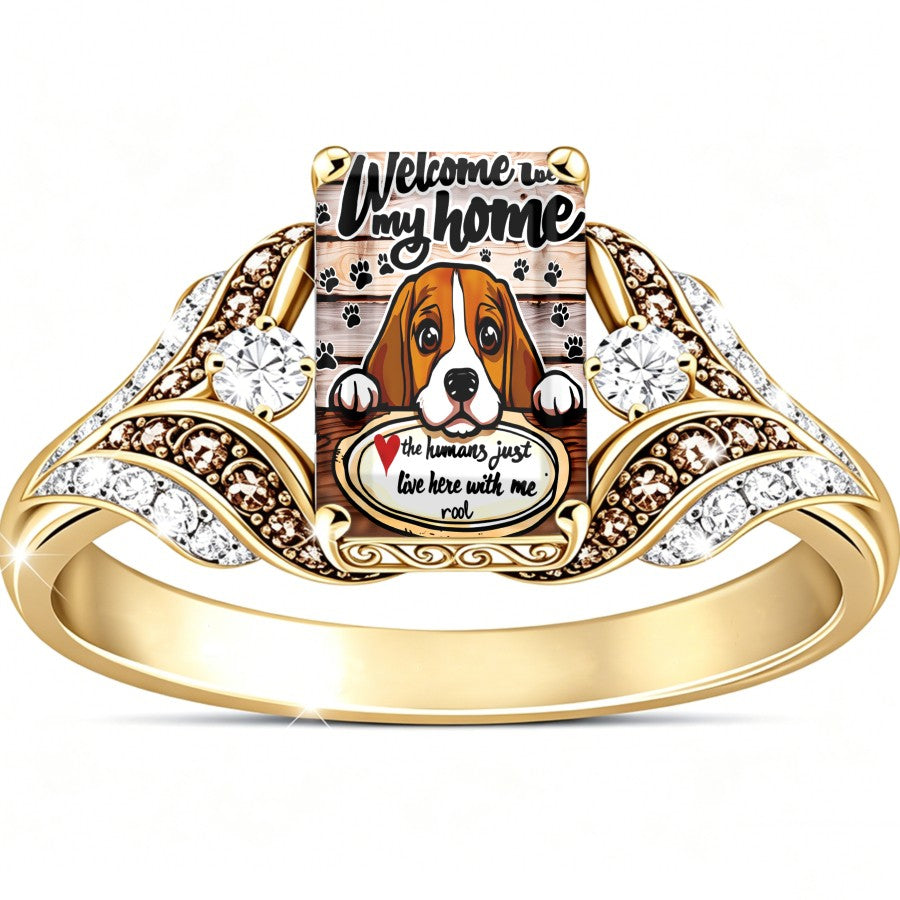 Beagle Welcome Home Ring