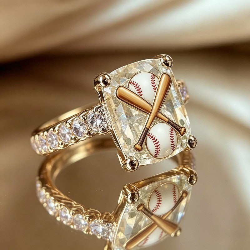 Baseball Square Ring