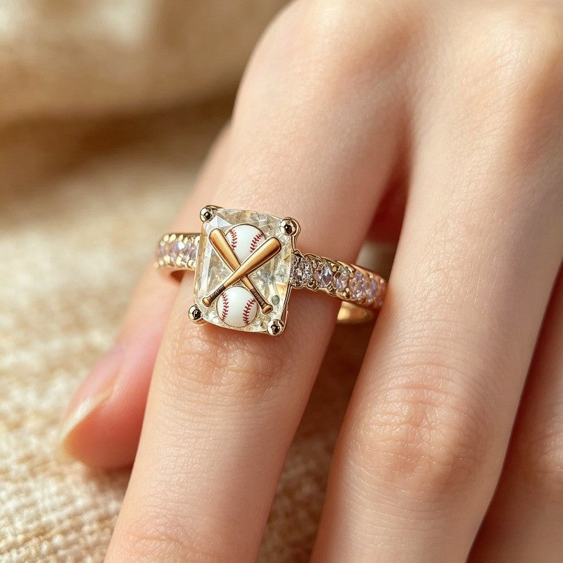 Baseball Square Ring