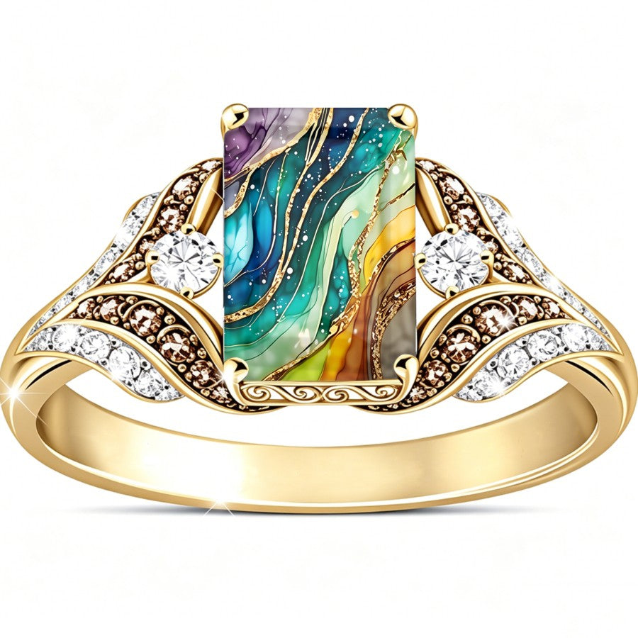 Abstract Wave Square Ring