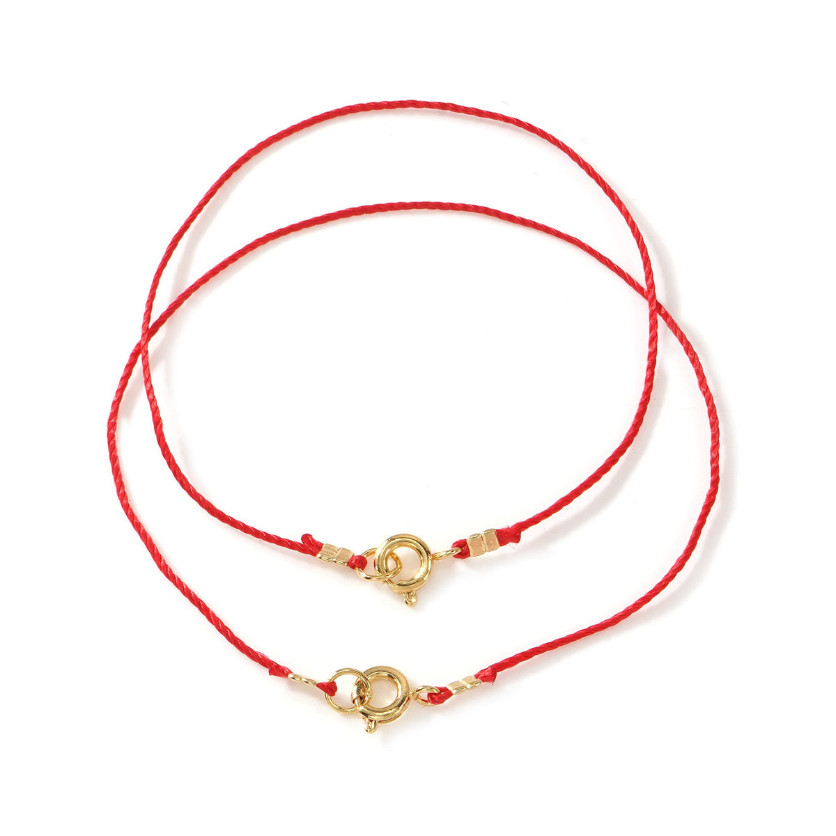 Red Rope Interlocking Hoop Bracelet