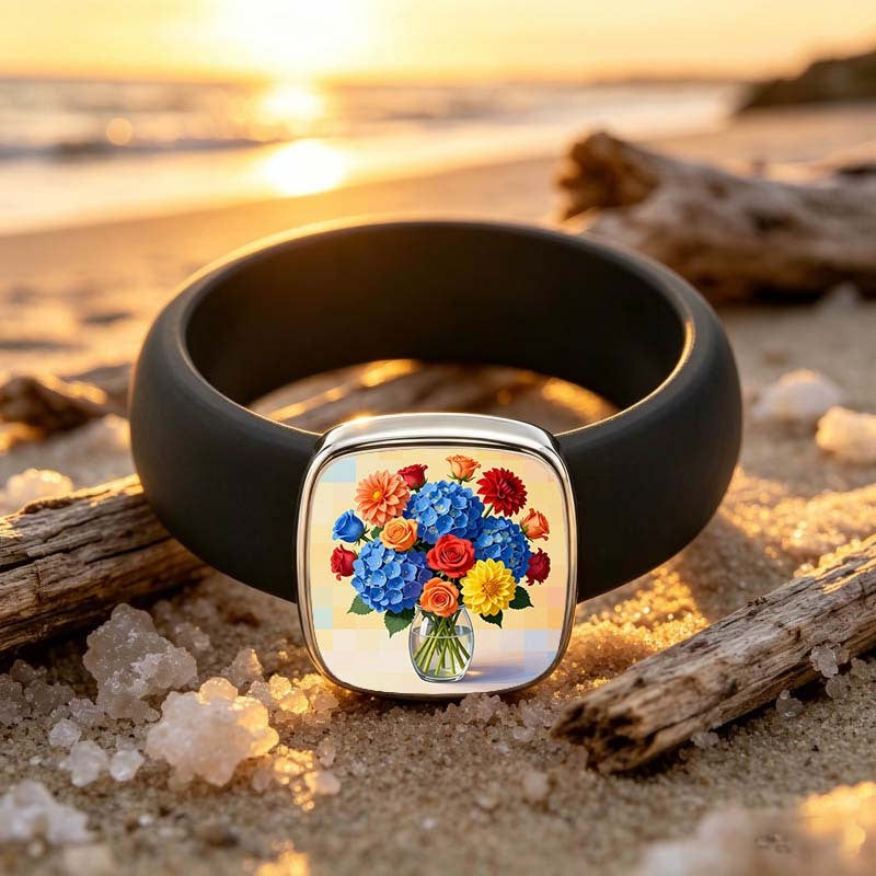 Floral Bouquet Square Ring