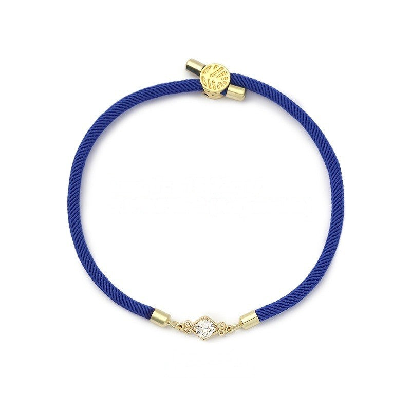 Crystal Accent Rope Bracelet