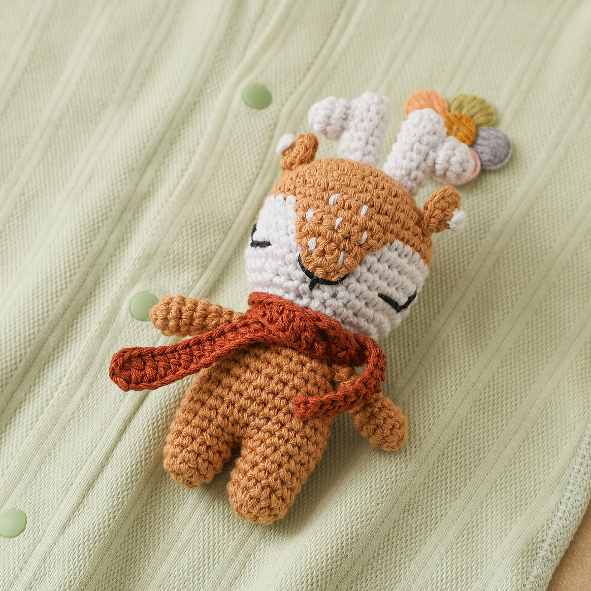 Handmade Crochet Reindeer Doll