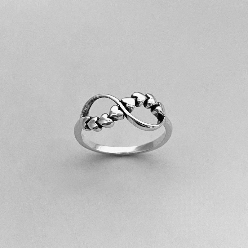 Heart Vine Infinity Ring