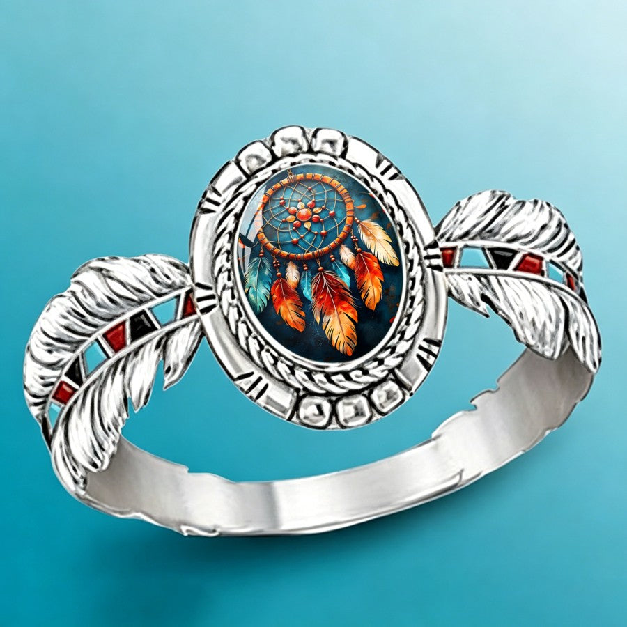 Dreamcatcher Oval Statement Ring