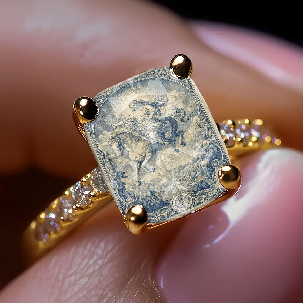 Blue Rider Square Ring