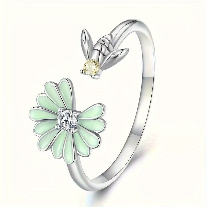 Daisy & Bee Flower Ring