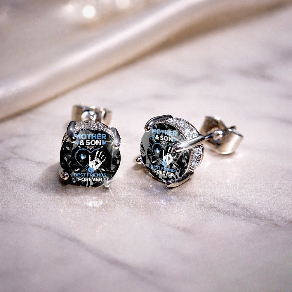 Mother & Son Handprint Earrings
