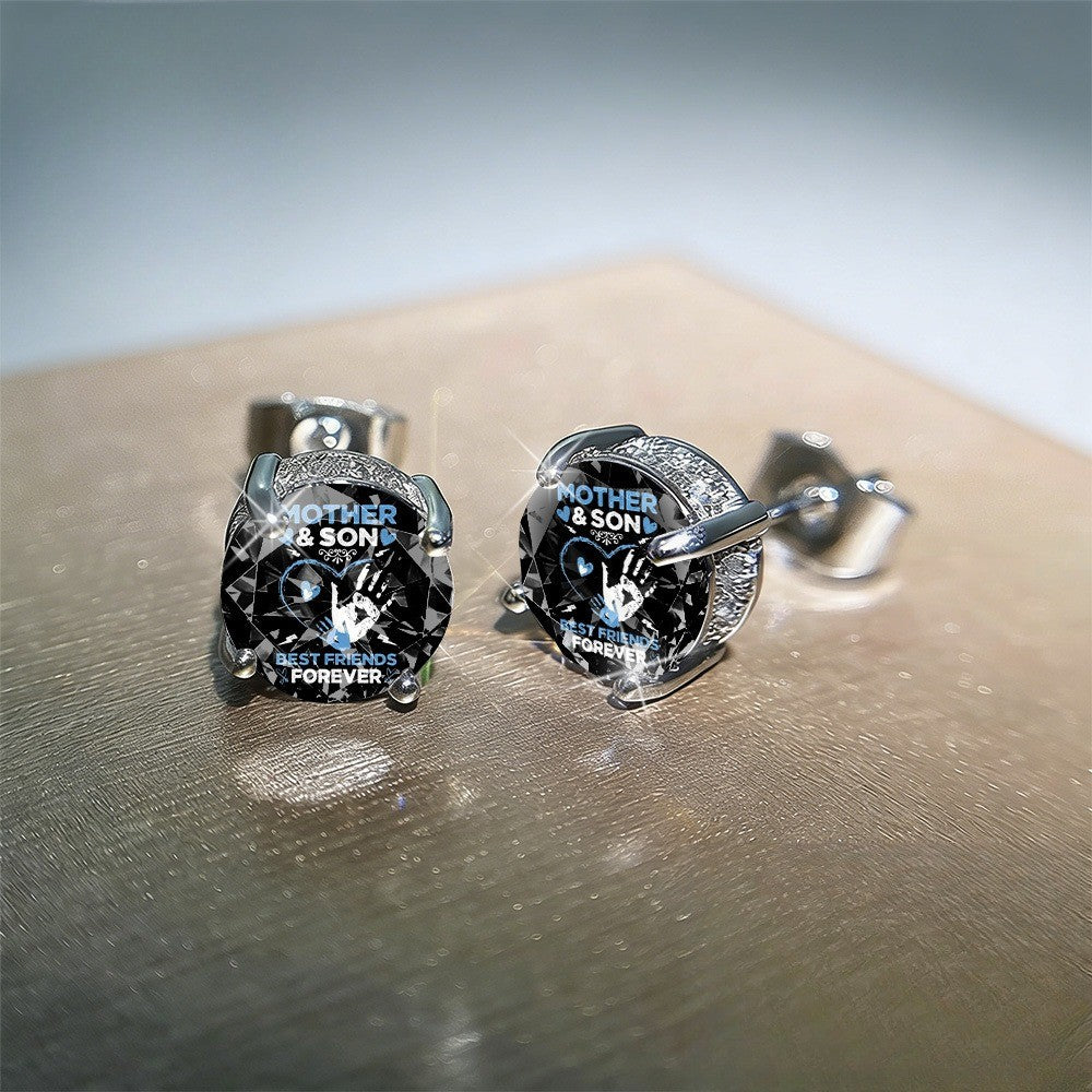 Mother & Son Handprint Earrings
