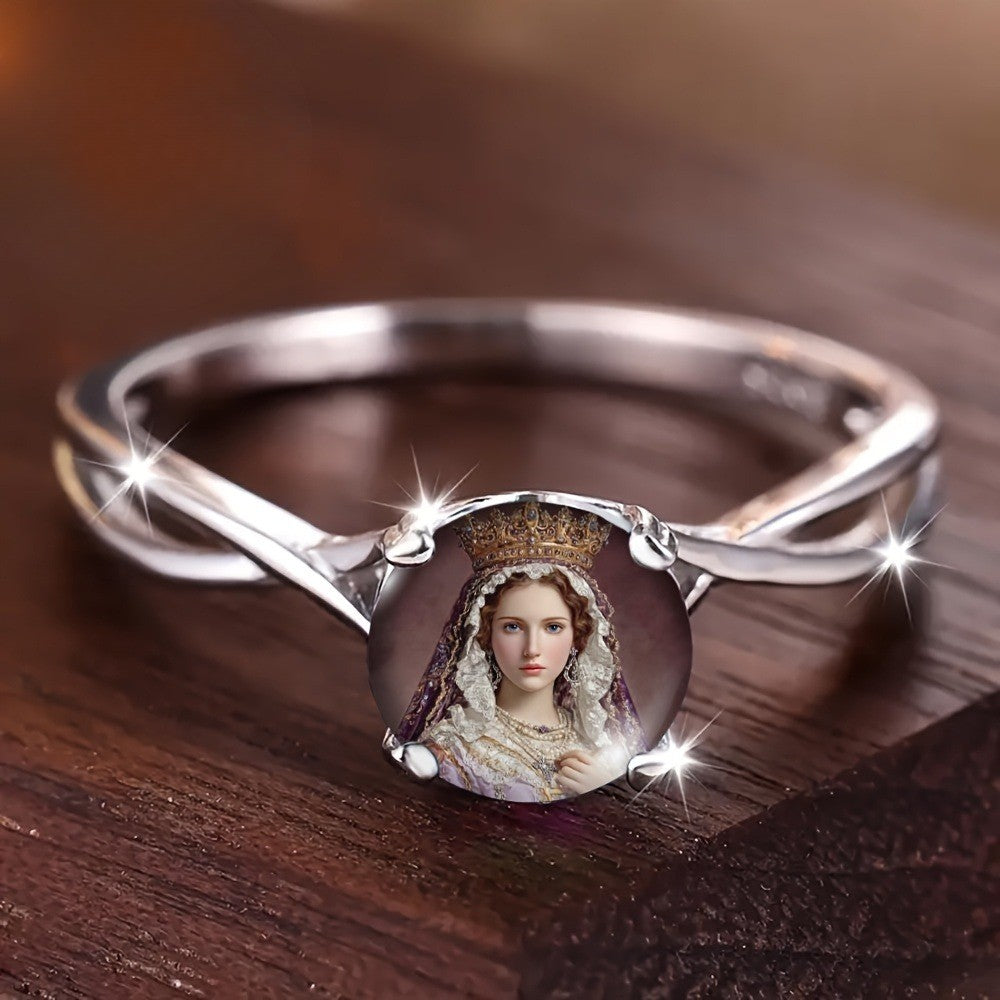 Vintage Portrait Dome Ring