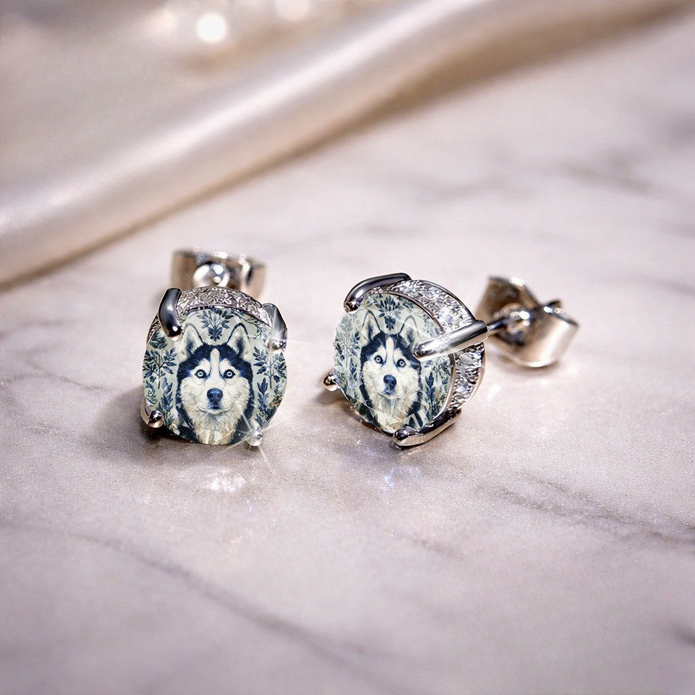 Floral Husky Stud Earrings