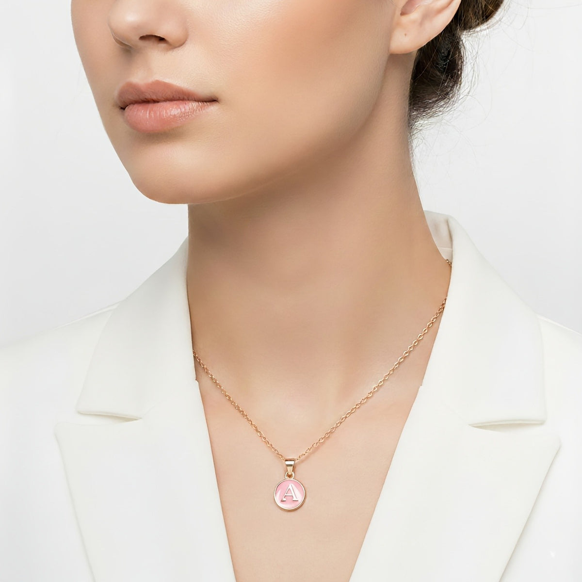 Enamel Love Letter Necklace