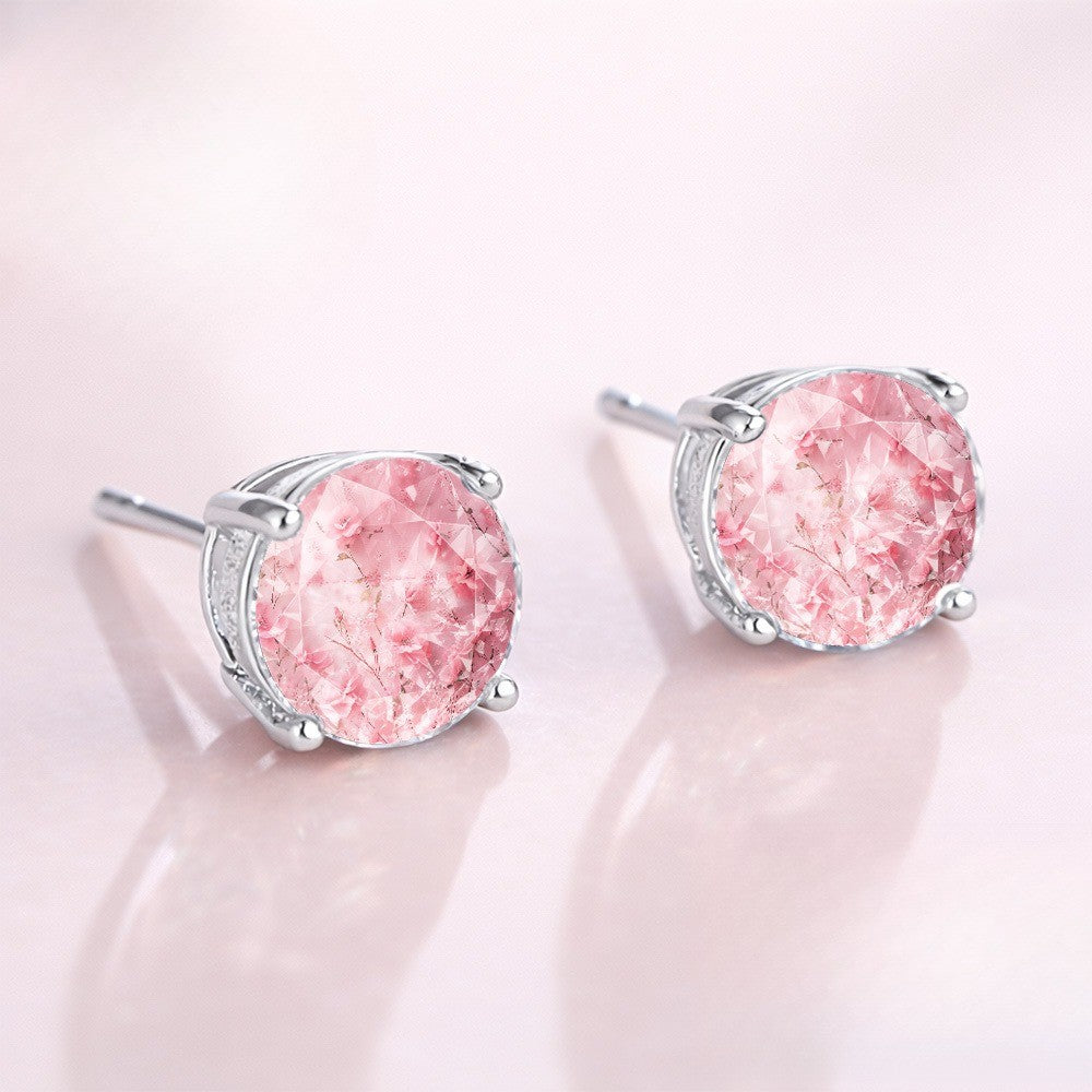 Pink Blossom Stud Earrings