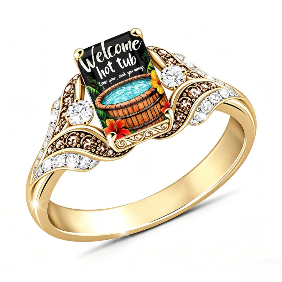 Tropical Hot Tub Square Ring