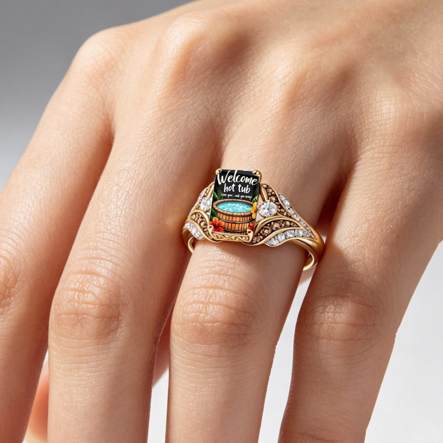 Tropical Hot Tub Square Ring