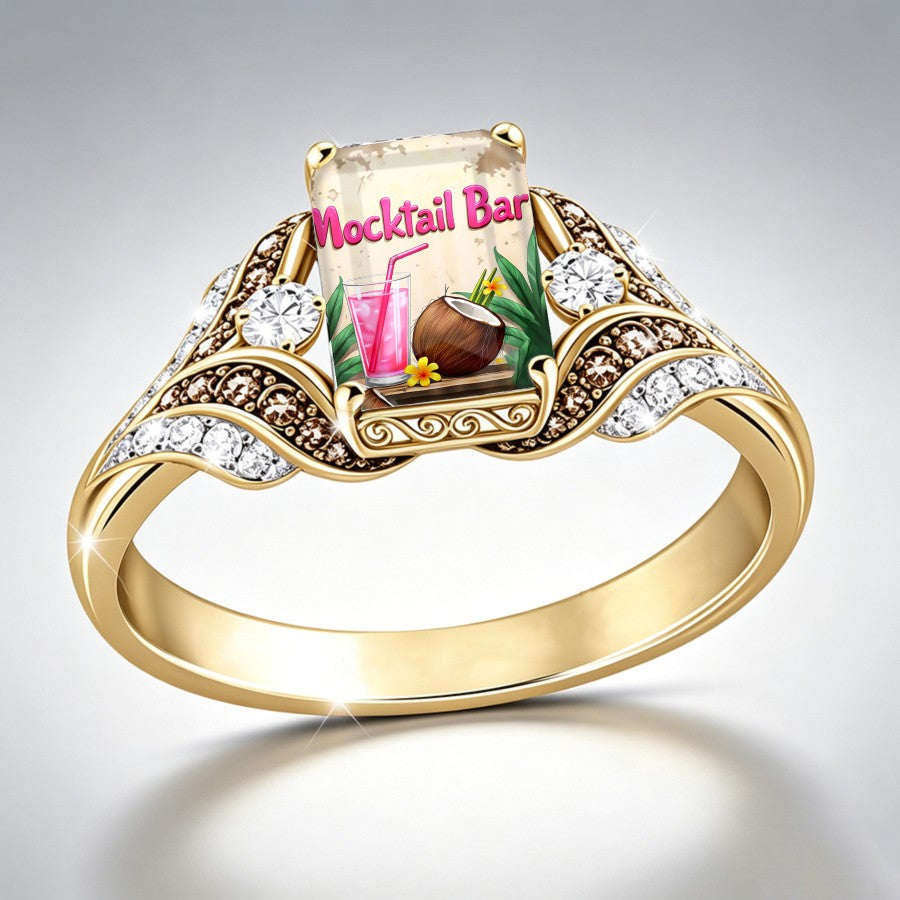 Tropical Mocktail Square Ring