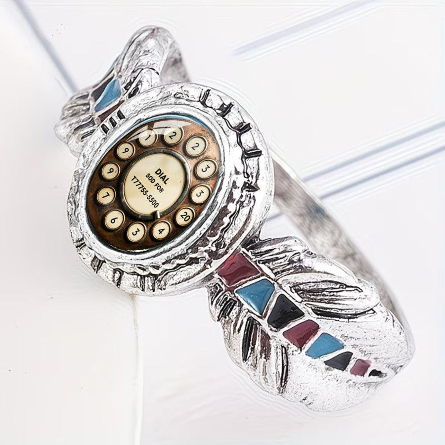 Rotary Dial Feather Ring