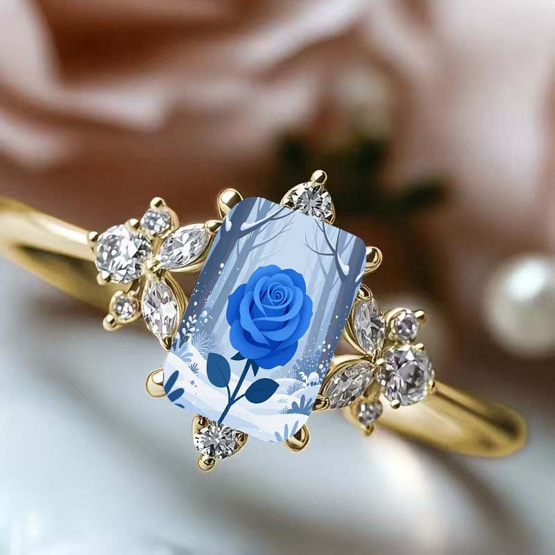 Blue Rose Forest Ring
