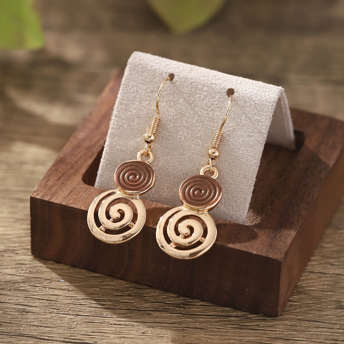 Enamel Spiral Disc Jewelry Set