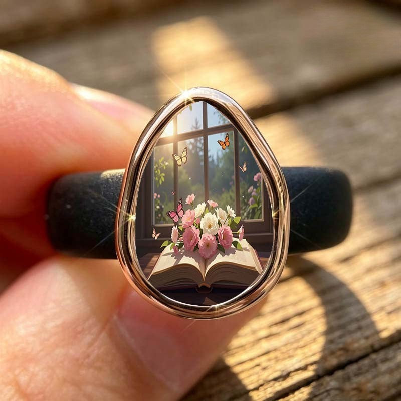 Floral Window View Ring