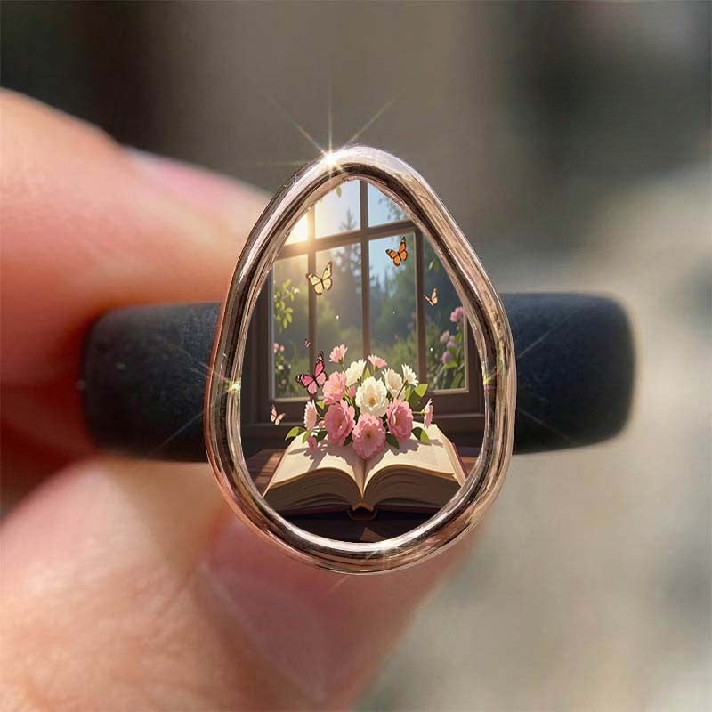 Floral Window View Ring