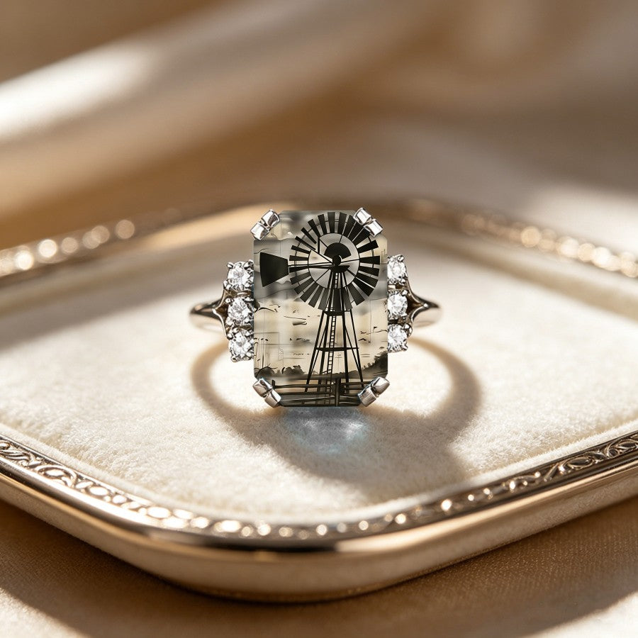 Windmill Landscape Ring