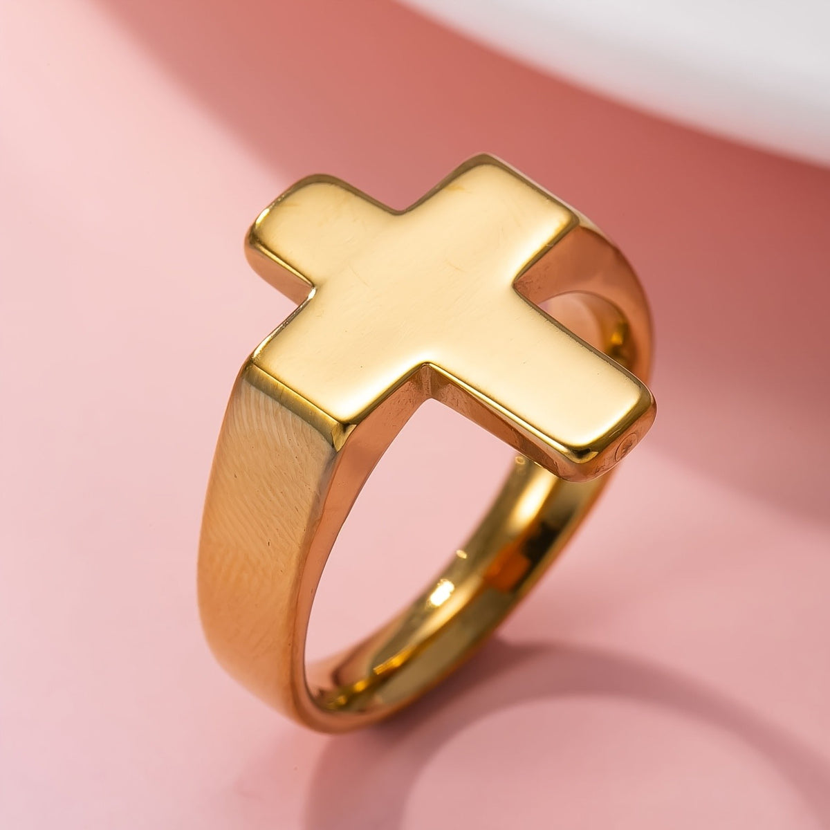 Bold Cross Ring