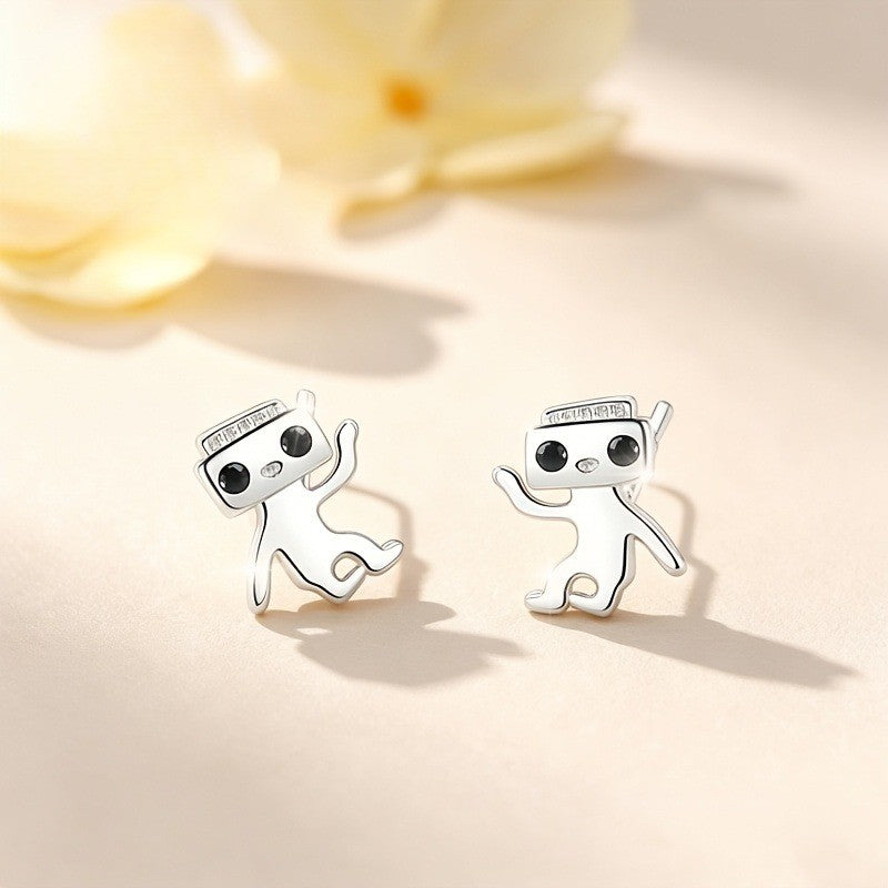 Robot Stud Earrings