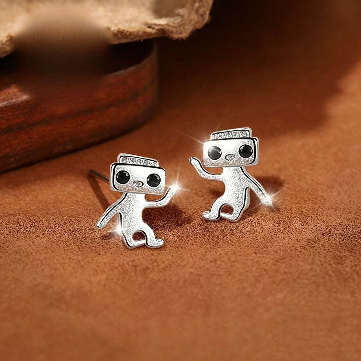 Robot Stud Earrings