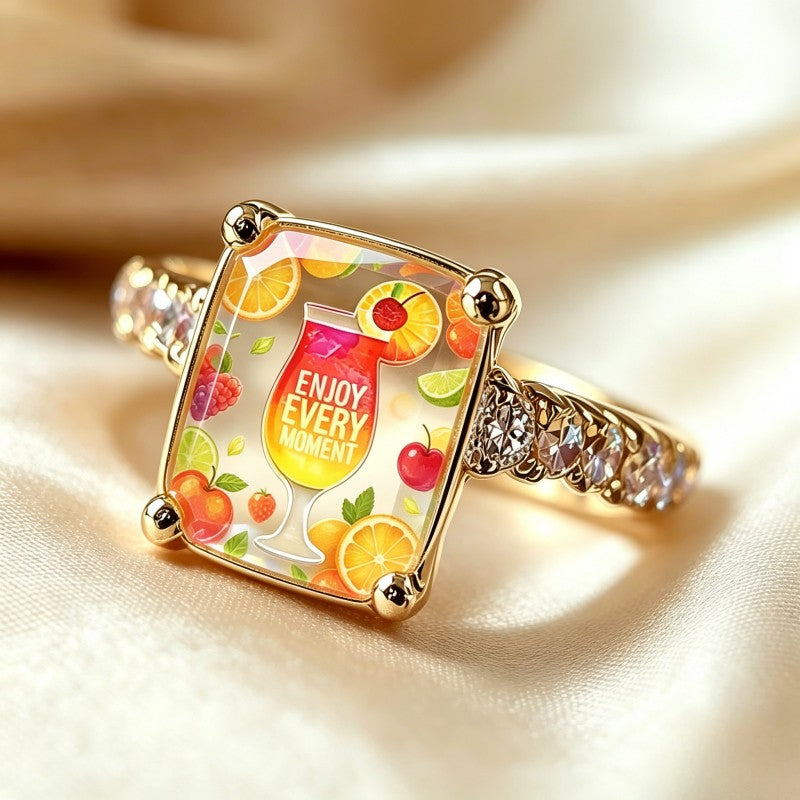 Fruit Cocktail Square Ring