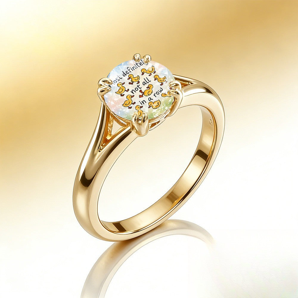 Duckling Quote Ring