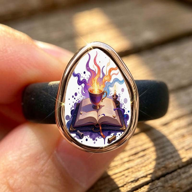 Magic Book & Cup Ring