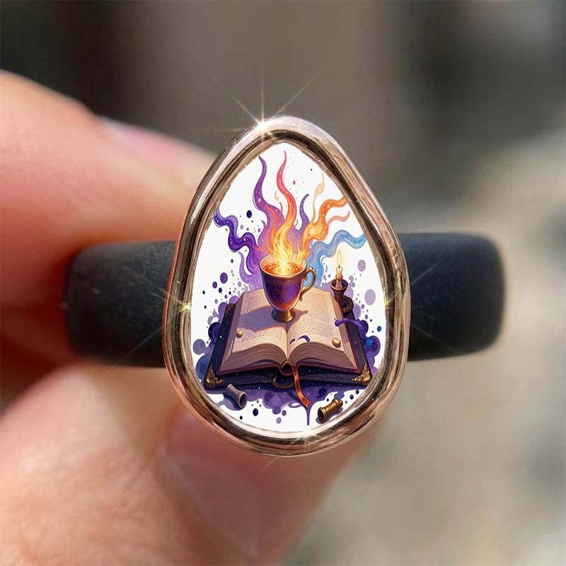 Magic Book & Cup Ring