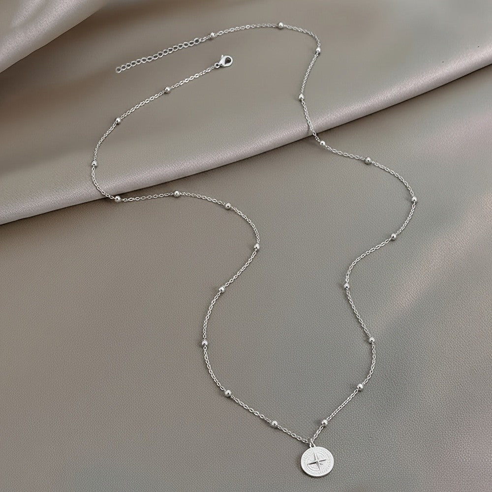 Star Compass Coin Necklace