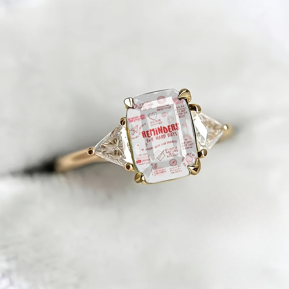 Inspirational Message Ring