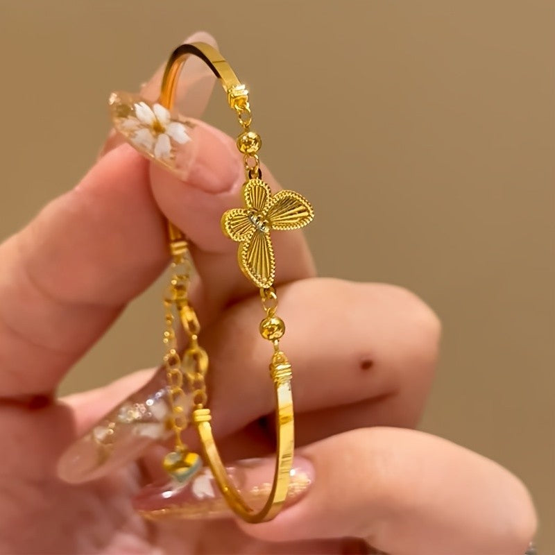Butterfly Bangle Bracelet